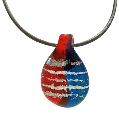 Patriotic Cremation Ash Pendant