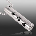 Paw Cylinder Cremation Necklace