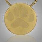 Paw Signet Bronze Keepsake Pendant