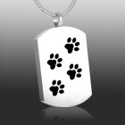 Paw Tag Cremation Necklace