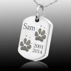 Paw Tag Print Cremation Keepsakes