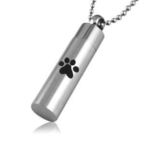 Paw Cylinder Print Memorial Jewelry