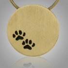 Paws Signet Bronze Keepsake Pendant