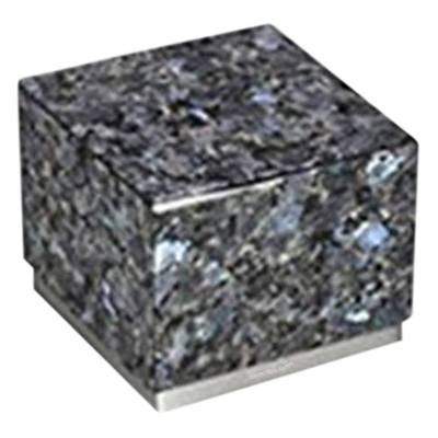 Peace Blue & Silver Stone Pet Urn