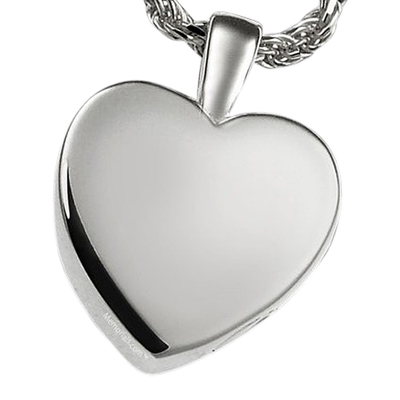 Peaceful Heart Cremation Pendant III