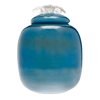 Peaceful Sea Glass Cremation Urn