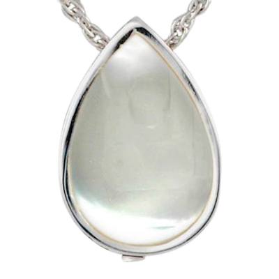 Pearl Tear Drop Keepsake Pendant III