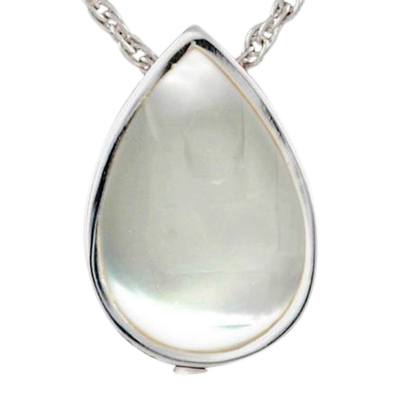 Pearl Tear Drop Keepsake Pendant