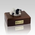 Pekingese Black & White Large Dog Urn