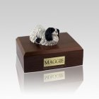 Pekingese Black & White Small Dog Urn