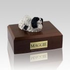 Pekingese Black & White X Large Dog Urn