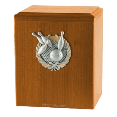 Perfect Strike Oak Cremation Urn