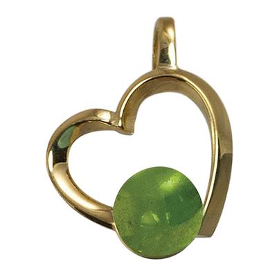 Peridot Amore Cremation Ash Pendant