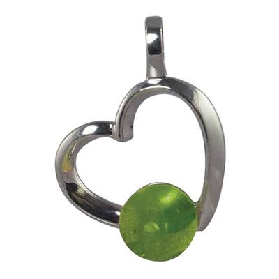 Peridot Amore Cremation Ash Pendant