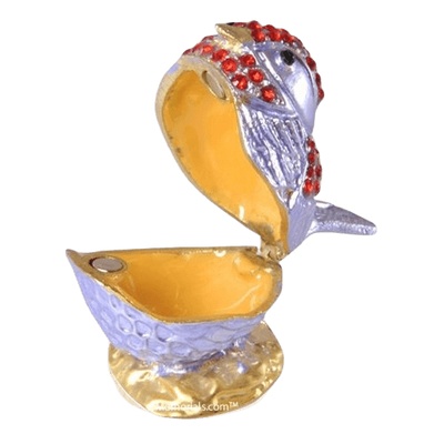 Periwinkle Bird Keepsake Urn