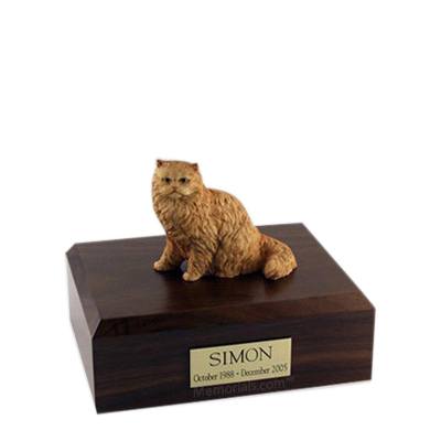 Persian Orange Small Cat Cremation Urn