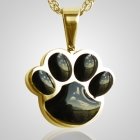 Pet Paw Black Cremation Keepsake II