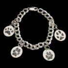 Pet Paw Print Charm Bracelet