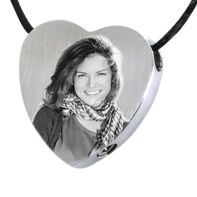 Photo Heart Cremation Pendant