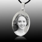 Photo Oval Cremation Pendant