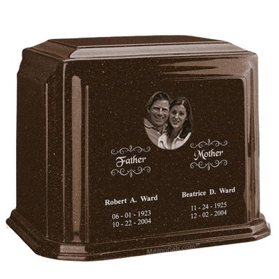 Picture Chocolate Marble Urn For Two