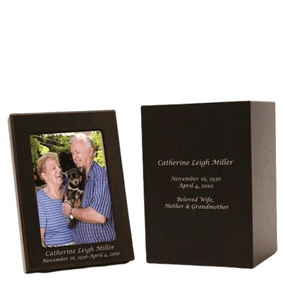 Picture Wood Cremation Urns
