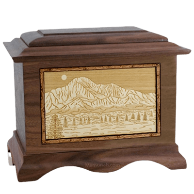 Pikes Peak Walnut Cremation Urn