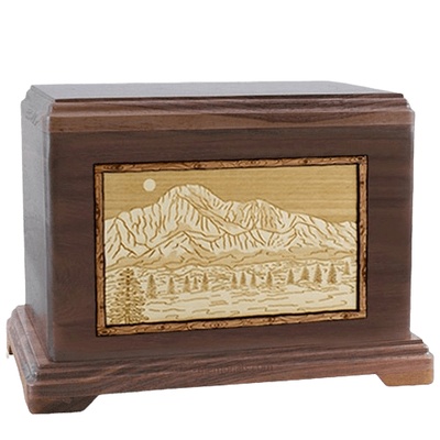 Pikes Peak Walnut Hampton Cremation Urn