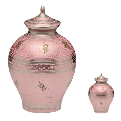 Pink Butterflies Cremation Urns