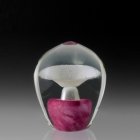 Pink Geyser Small Glass Cremation Keepsake