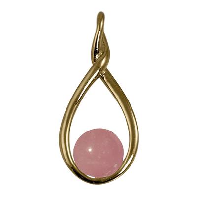 Pink Infinity Cremation Ash Pendant