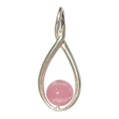 Pink Infinity Cremation Ash Pendant