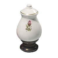 Pink Rose Keepsake Ceramic Urn