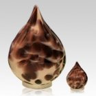 Plum Tear Glass Pet Urns