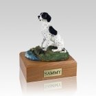 Pointer Sitting Large Dog Urn