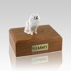 Pomeranian White Large Dog Urn