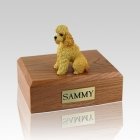 Poodle Apricot Sport Cut Large Dog Urn