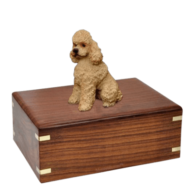 Poodle Apricot Sport Cut Large Doggy Urns