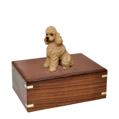 Poodle Apricot Sport Cut Medium Doggy Urns