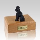 Poodle Black Sport Cut X Large Dog Urn