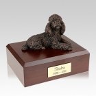 Poodle Bronze Large Dog Urn