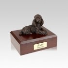 Poodle Bronze Small Dog Urn