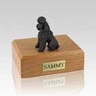 Poodle Chocolate Sport Cut Large Dog Urn