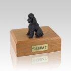 Poodle Chocolate Sport Cut Medium Dog Urn