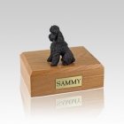 Poodle Chocolate Sport Cut Small Dog Urn