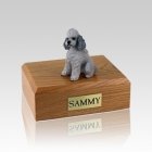 Poodle Grey Sport Cut Medium Dog Urn