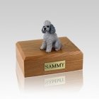 Poodle Grey Sport Cut Small Dog Urn