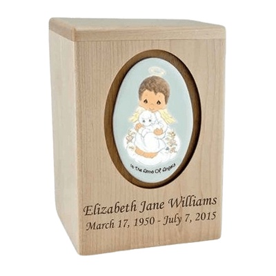 Precious Moments African American Boy Child Urn