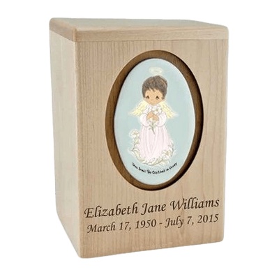 Precious Moments African American Girl Child Urn II