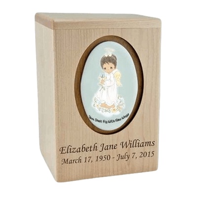 Precious Moments African American Girl Child Urn